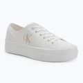 Calvin Klein női edzőcipő YW0YW01763 Vulc Flatform Low Cv MG tripla fényes fehér
