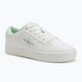 Calvin Klein női cipő YW0YW01444 Classic Cupsole Lowlaceup Lth Wn fényes fehér/holdfény jade