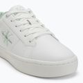 Calvin Klein női cipő YW0YW01444 Classic Cupsole Lowlaceup Lth Wn fényes fehér/holdfény jade 7