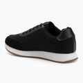 Calvin Klein női cipő YW0YW01888 Retro Runner Low Laceup Canvas fekete/világos fehér 3