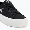 Calvin Klein női tornacipő YW0YW01763 Vulc Flatform Low Cv MG fekete/fényes fehér 7