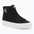 Calvin Klein női tornacipő YW0YW01764 Vulc Flatform Mid Cv Mg fekete/fényes fehér