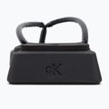 Női Calvin Klein YW0YW01716 Sq Low Wedge Sandal Stitch tripla fekete flip flopok 6
