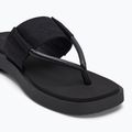 Női Calvin Klein flip flop YW0YW01717 Sq Low Wedge Sandal Rope tripla fekete 7