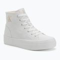 Calvin Klein női tornacipő YW0YW01764 Vulc Flatform Mid Cv Mg tripla világos fehér