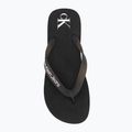 Női Calvin Klein YW0YW01830 Beach Sandal Flatform Tpu fekete/világos fehér flip flopok 5