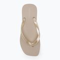 Calvin Klein női flip flop YW0YW01720 Thong+ Tpu Fémes tojáshéj/világos fehér 5