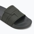 Calvin Klein férfi flip-flop HM0HM01752 Pool Slide Double T sötét olajzöld 7