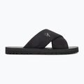 Férfi Calvin Klein YM0YM01223 Cross Sandal Crxs Tx tripla fekete flip-flopok 2