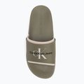 Férfi Calvin Klein YM0YM00361 Slide gumi neoprén neoprén monologo sellő/tojáshéj flip-flopok 5