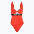 Calvin Klein női fürdőruha KW0KW02746 Intense Power One Piece Fashion Fit flamingó chili