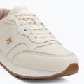 Tommy Hilfiger Leather Runner női cipő elefántcsont szirom/newsprin 7