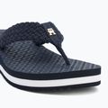 Tommy Hilfiger Crochet Mid Beach Sandal női flip flopok űrkék 7