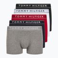 Tommy Hilfiger férfi boxeralsó UM0UM03679 5 pár fehér/közepes piros/sivatagi égbolt/közepes bőrtakaró/fekete