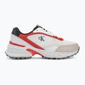 Férfi cipők Calvin Klein YM0YM01379 Hike Runner Mesh MIX bright white/grey/flame scarlet 2