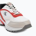 Férfi cipők Calvin Klein YM0YM01379 Hike Runner Mesh MIX bright white/grey/flame scarlet 7