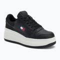 Tommy Jeans női cipő Retro Basket Flatform fekete