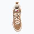 Tommy Jeans női cipő Vulc Flatform Suede Wl bronz csavarás 5