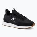 Női cipők Calvin Klein YW0YW02060 Retro Runner Sock Laceup Mix Mat black/bright white