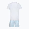 Férfi pizsama Calvin Klein LV00NM2903 classic white top/aurora stripe 2