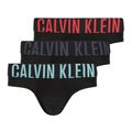 Férfi alsónadrág Calvin Klein 000NB3610A Hip Brief 3 pairs black w/ombre blue logo/black w/c