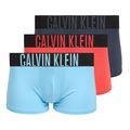 Férfi boxer nadrág Calvin Klein 000NB3775A Trunk 3 pairs ombre bluee/chilly bluee/punch pink