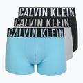 Férfi boxer Calvin Klein 000NB3608A Trunk 3 pár harbor mist/black/chilly blue