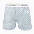 Boxeralsó Calvin Klein LV00NM2831 Boxer Trad icon cotton emblem chalk/gulf blue