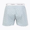 Boxeralsó Calvin Klein LV00NM2831 Boxer Trad icon cotton emblem chalk/gulf blue 2
