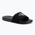 Női papucs Calvin Klein YW0YW01967 Monogram Logo 0GM black/bright white