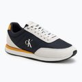 Férfi cipők Calvin Klein YM0YM01361 Retro Runner Ess Mix Mat vaporous white/casual bluee/cooling