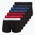 Boxeralsó Tommy Hilfiger Trunk WB 7 pairs blk/mid red/aegean sea/dsrt sky/blu jeans/f r/wht