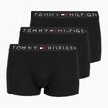 Boxeralsó Tommy Hilfiger Rib Trunk 3 pairs black/black/black