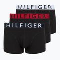 Boxeralsó Tommy Hilfiger Trunk WB 3 pairs medium red/tommy hilfiger white/desert sky