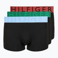 Férfi boxer nadrág Tommy Hilfiger Trunk WB Cooling Technology 3 steam tra rd/brz blue/jde wnk
