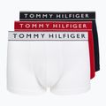 Férfi boxer nadrág Tommy Hilfiger Trunk Dtm white/medium red/navy blue