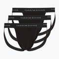 Férfi boxeralsó Tommy Hilfiger Cotton Jockst 3 pack black/black/black