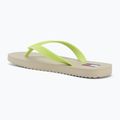 Női flip-flop papucsok Tommy Jeans Logo Summer white clay/lime essence 3