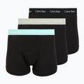 Férfi boxeralsó Calvin Klein 0000U2662G Trunk 3 pairs black in plume wb/black in misty sag