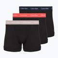Férfi boxeralsó Calvin Klein 0000U2662G Trunk 3 pairs black in green bloom wb/black in da