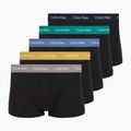 Boxeralsó Calvin Klein LV00NB4412 Low Rise Trunk 5 pairs of black bodies with driftwood/moonlight