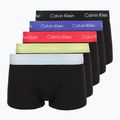 Boxeralsó Calvin Klein LV00NB4412 Low Rise Trunk 5 pairs black in green bloom wb/black in dazzlin