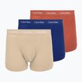 Férfi boxeralsó Calvin Klein 0000U2662G Trunk 3 pairs sodalite blue/redwood/white pepper