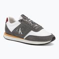 Férfi cipők Calvin Klein HM0HM02212 Retro Runner Bans Leather Suede granite gray/white/rhubarb