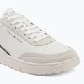 Férfi cipők Tommy Hilfiger Basket Core Leather Suede Mix ecru/street green 7