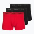 Férfi boxer nadrág Calvin Klein LV00NB4575 Trunk black/goji berry/black