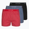 Férfi boxer nadrág Calvin Klein LV00NB4727 Boxer Slim black/prep emblem goji berry/grisai