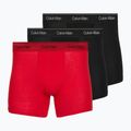 Férfi boxer nadrág Calvin Klein LV00NB4576 Boxer Brief black/goji berry/black