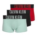 Férfi boxer nadrág Calvin Klein 000NB3775A Trunk black/goji berry/aqua blue