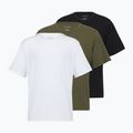 Férfi póló Calvin Klein LV00NB4185 Crew Neck black w/ white emb/white w/ black e